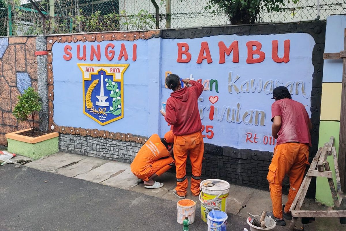 Gang Hijau Jalan Sungai Bambu III Rampung, Lingkungan Kini Asri dan Edukatif
