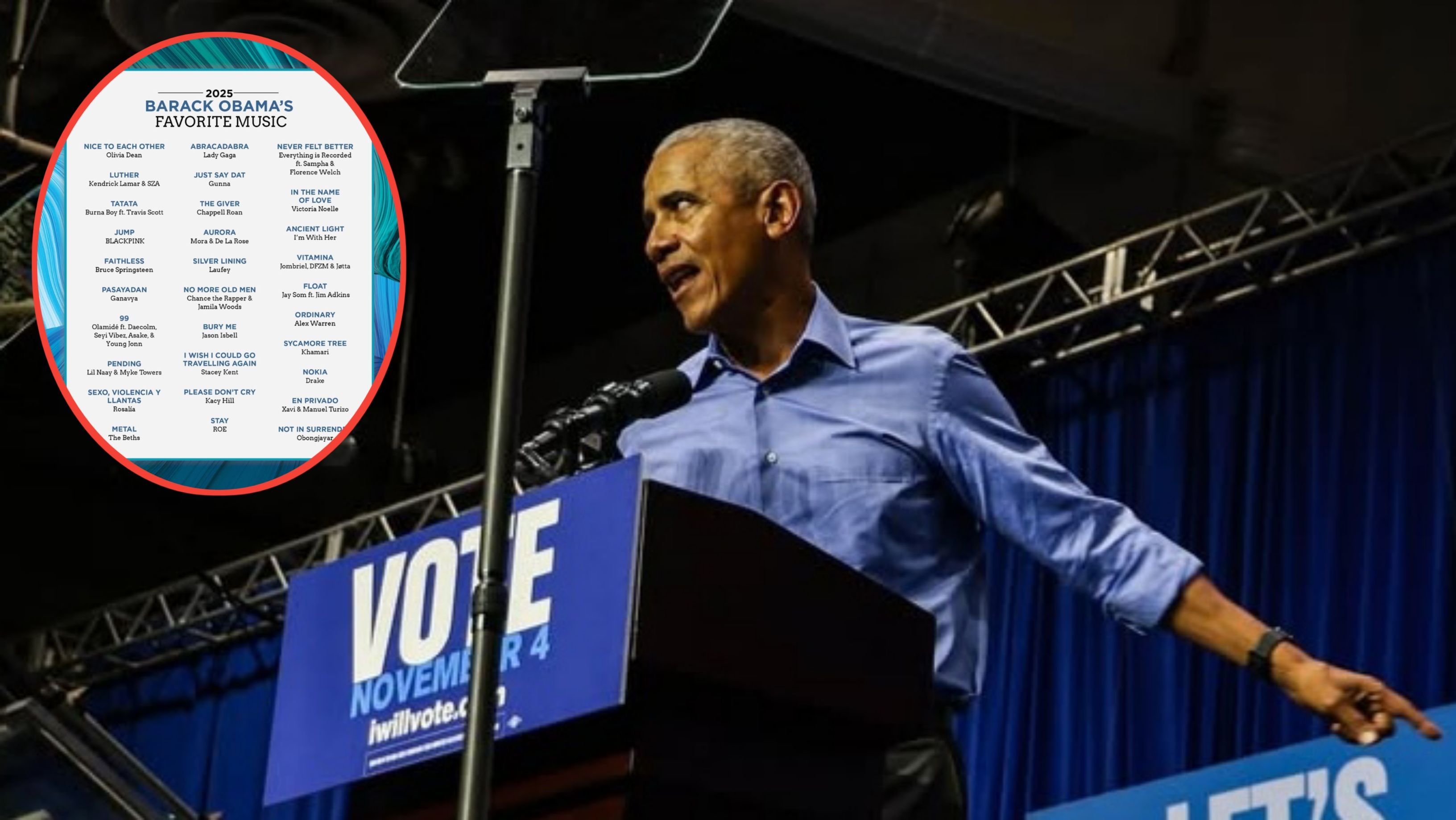 Barack Obama Ungkap Playlist Favorit 2025, Ada K-Pop Ikut Masuk Daftar!