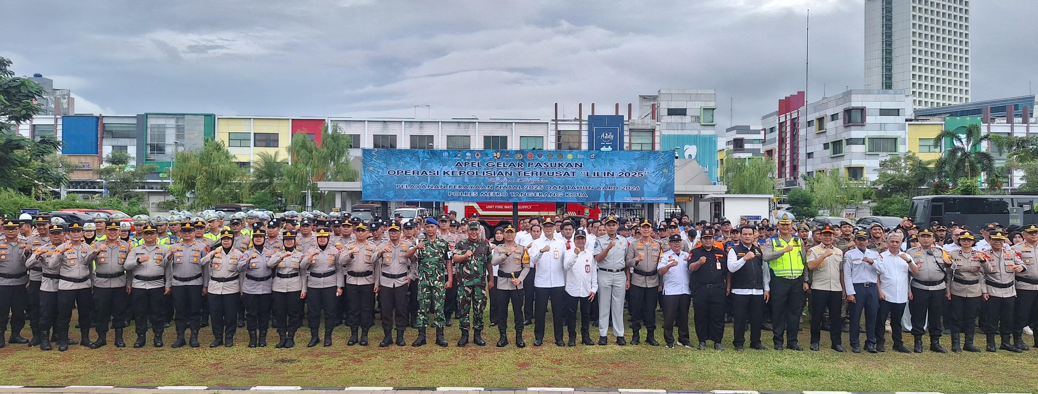 419 Pasukan Gabungan TNI Polri Diturunkan Amankan Nataru di Wilayah Tangerang Kota