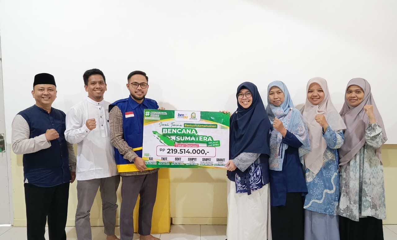 Siswa dan Wali Murid Asy Syaamil Bontang Donasikan Rp219 Juta untuk Korban Bencana Sumatera