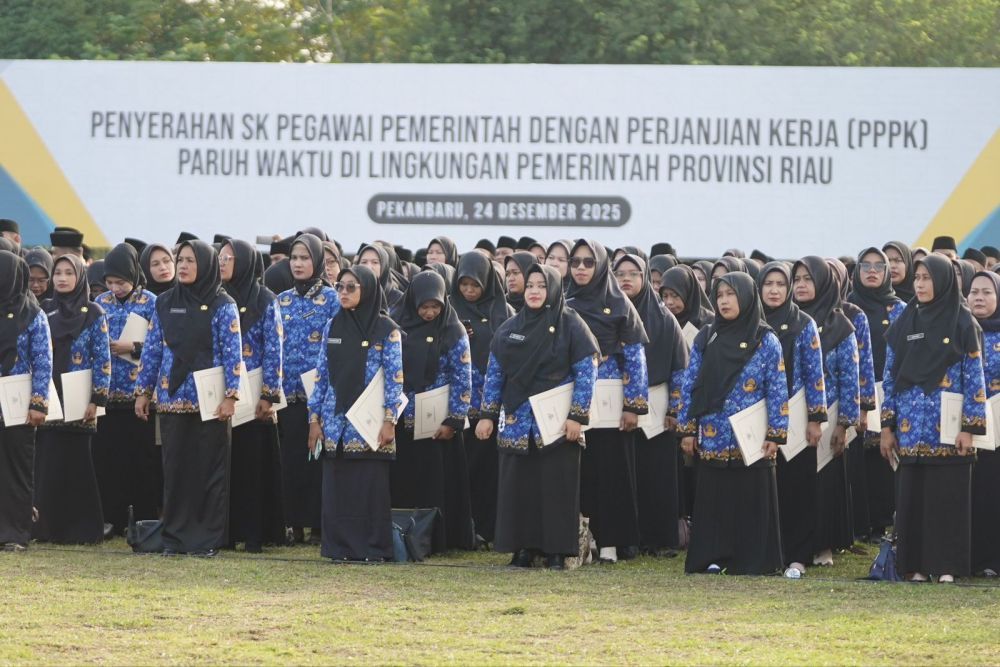 Pemprov Riau Angkat 2.505 Honorer Jadi PPPK Paruh Waktu, Perkuat Layanan Publik