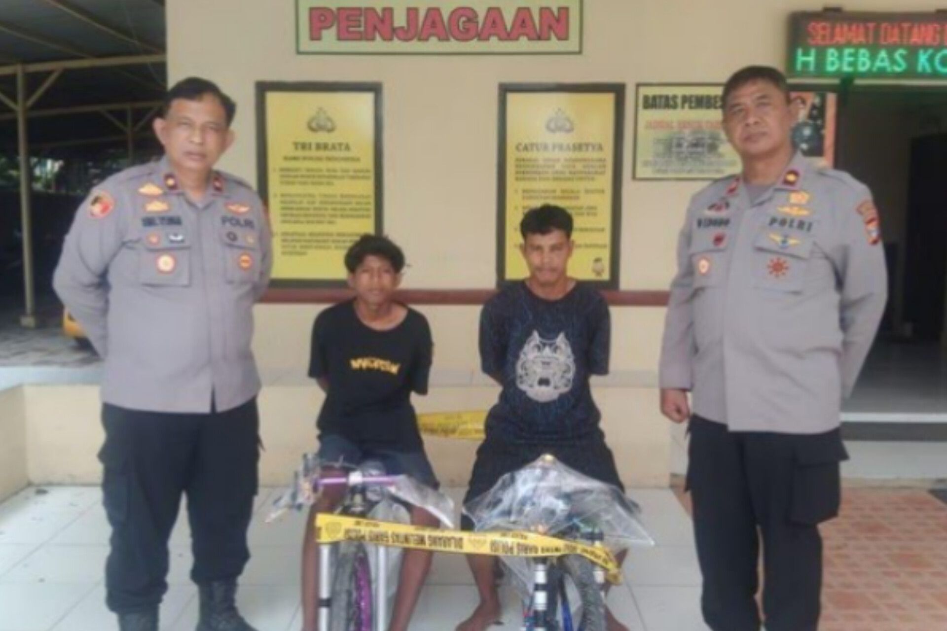 Dua Remaja Curi Motor Balap di Bengkel Makassar, Ditangkap Saat Kabur ke Maros