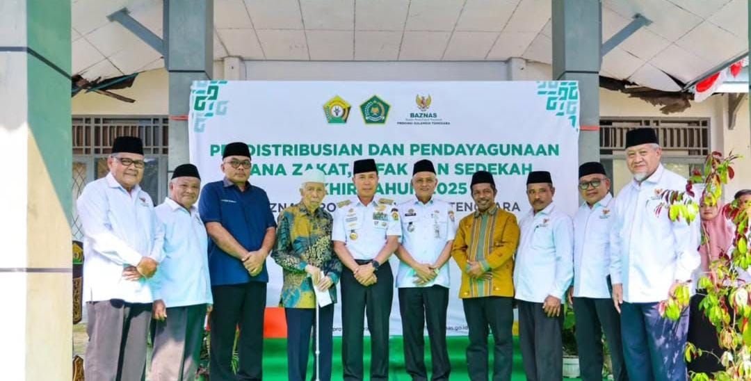 Baznas Sultra Rampungkan Penyaluran ZIS 2025, Rp115 Juta Disalurkan ke 113 Penerima