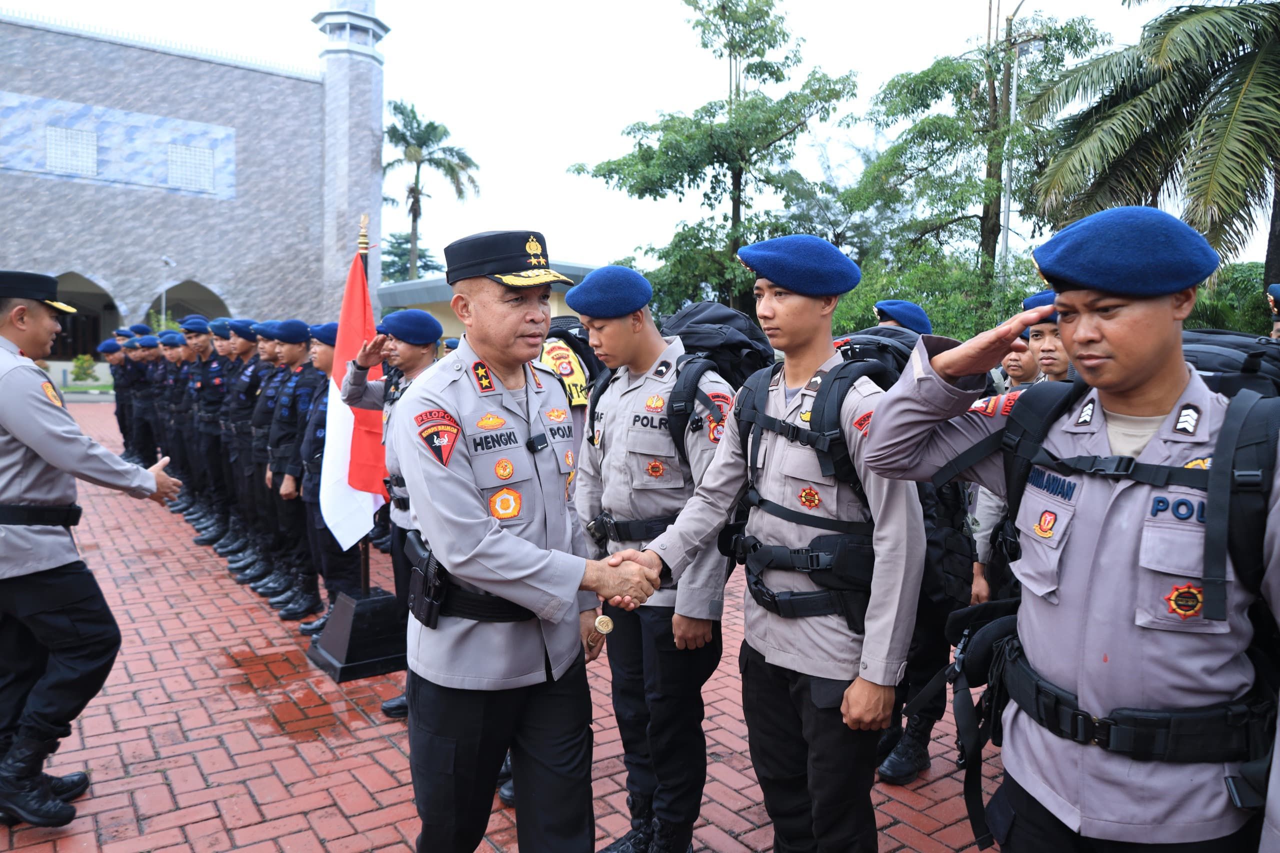 100 Personel Brimob Polda Banten Dikirim Dalam Operasi Aman Nusa II di Aceh