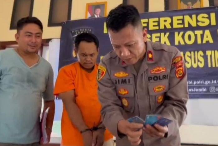 Pelaku Ganjal ATM Ditangkap Polsek Kota Baru di Lampung