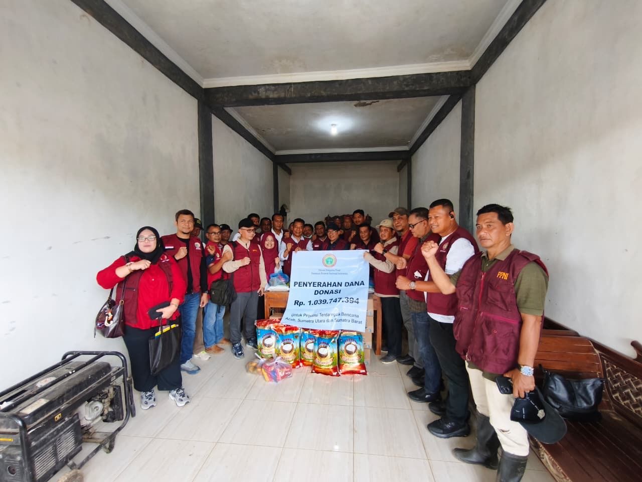 PPNI Pusat Salurkan Bantuan Rp1 Miliar Lebih untuk Perawat Terdampak Bencana di Aceh