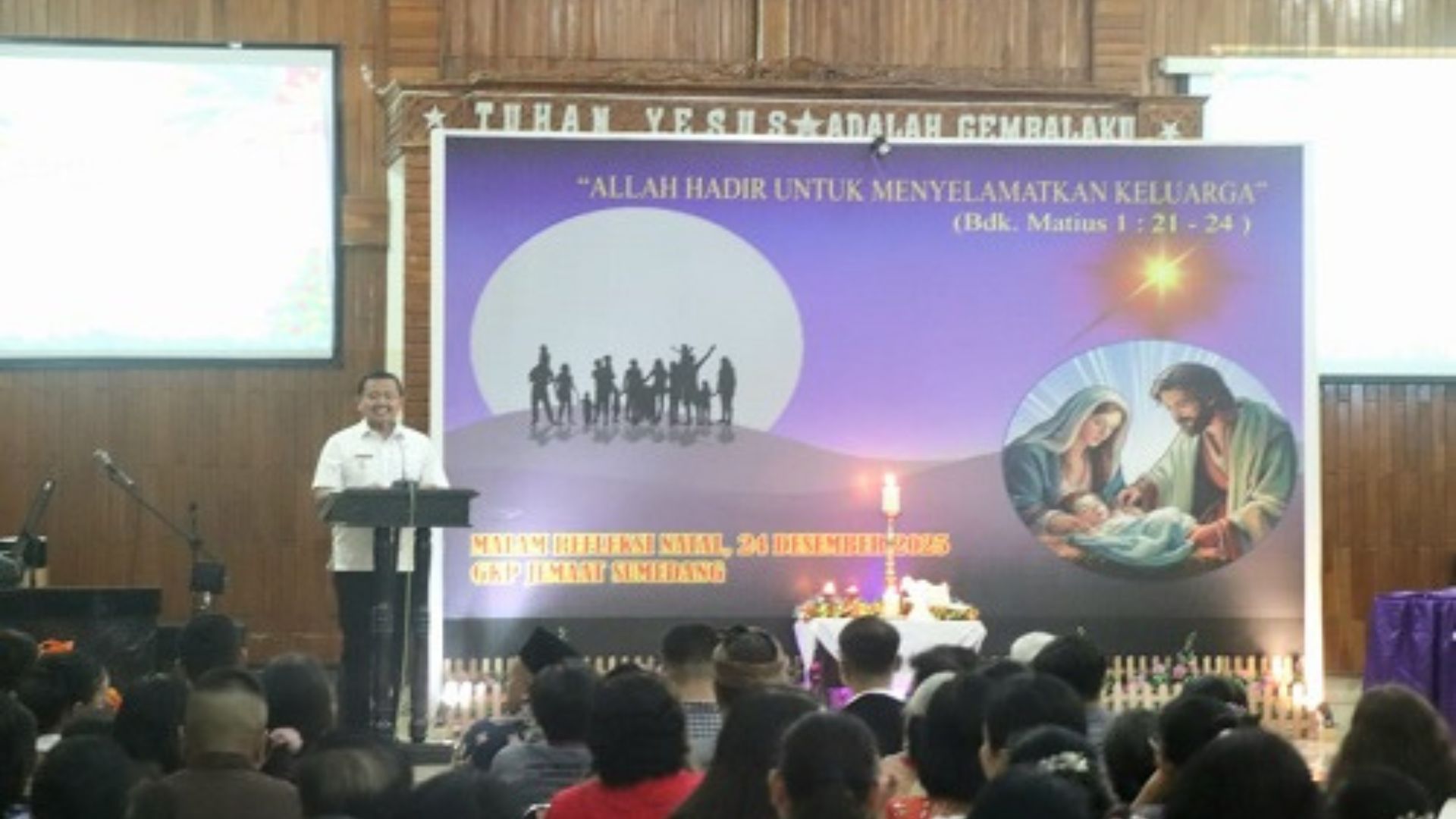 Bupati Sumedang Hadiri Malam Refleksi Natal Jemaat GKP Sumedang