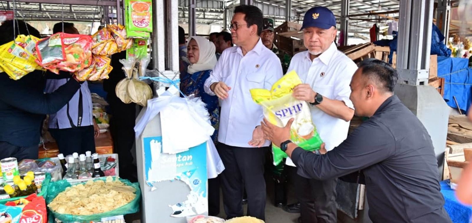 Menko Pangan dan Mendag Cek Pasar di Lampung Selatan