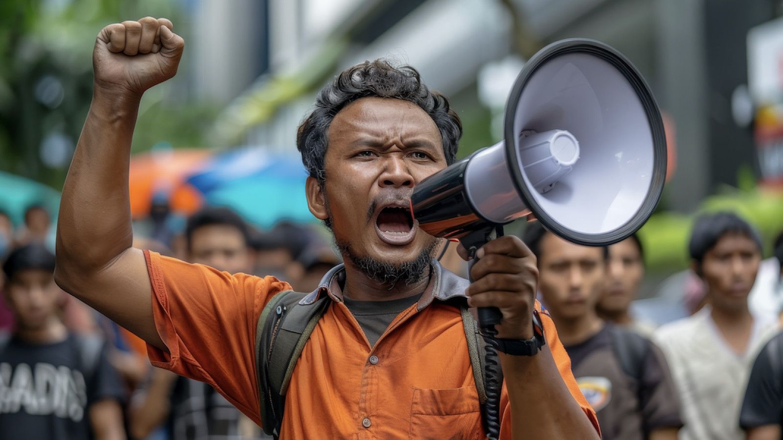 Pengamanan Ketat Aksi Buruh di Jakarta Pusat Hari Ini