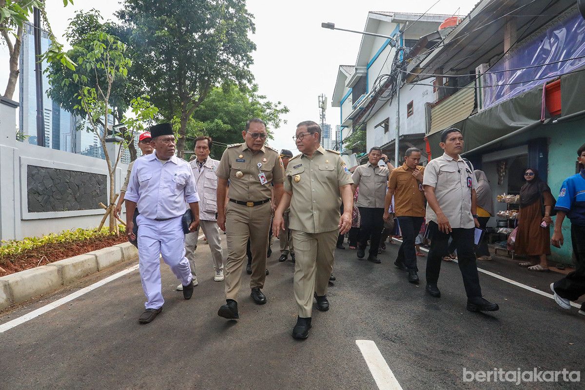 Jalan Karet Tengsin Jakarta Pusat Kini Mulus, Pramono: Dukung Aktivitas Warga