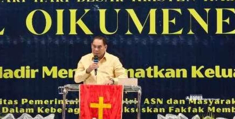 Natal Oikumene Fakfak 2025 Teguhkan Persaudaraan, Bupati Tekankan Nilai Kebersamaan dalam Keberagaman
