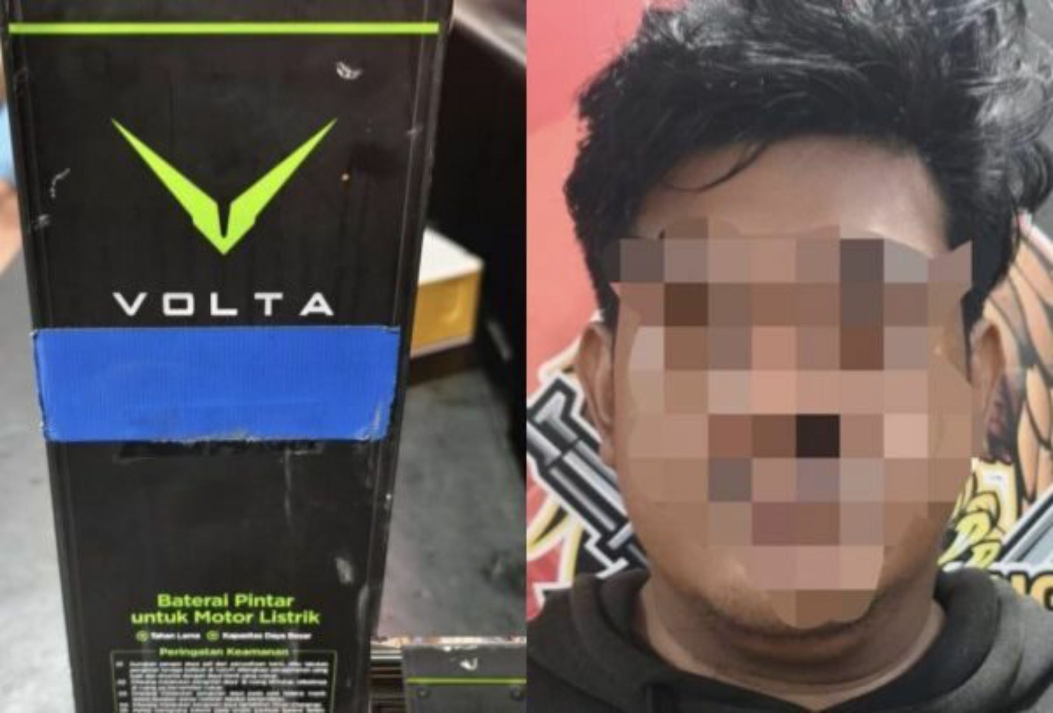 Berkedok Petugas Parkir, Pria di Samarinda Gasak Sembilan Baterai Motor Listrik