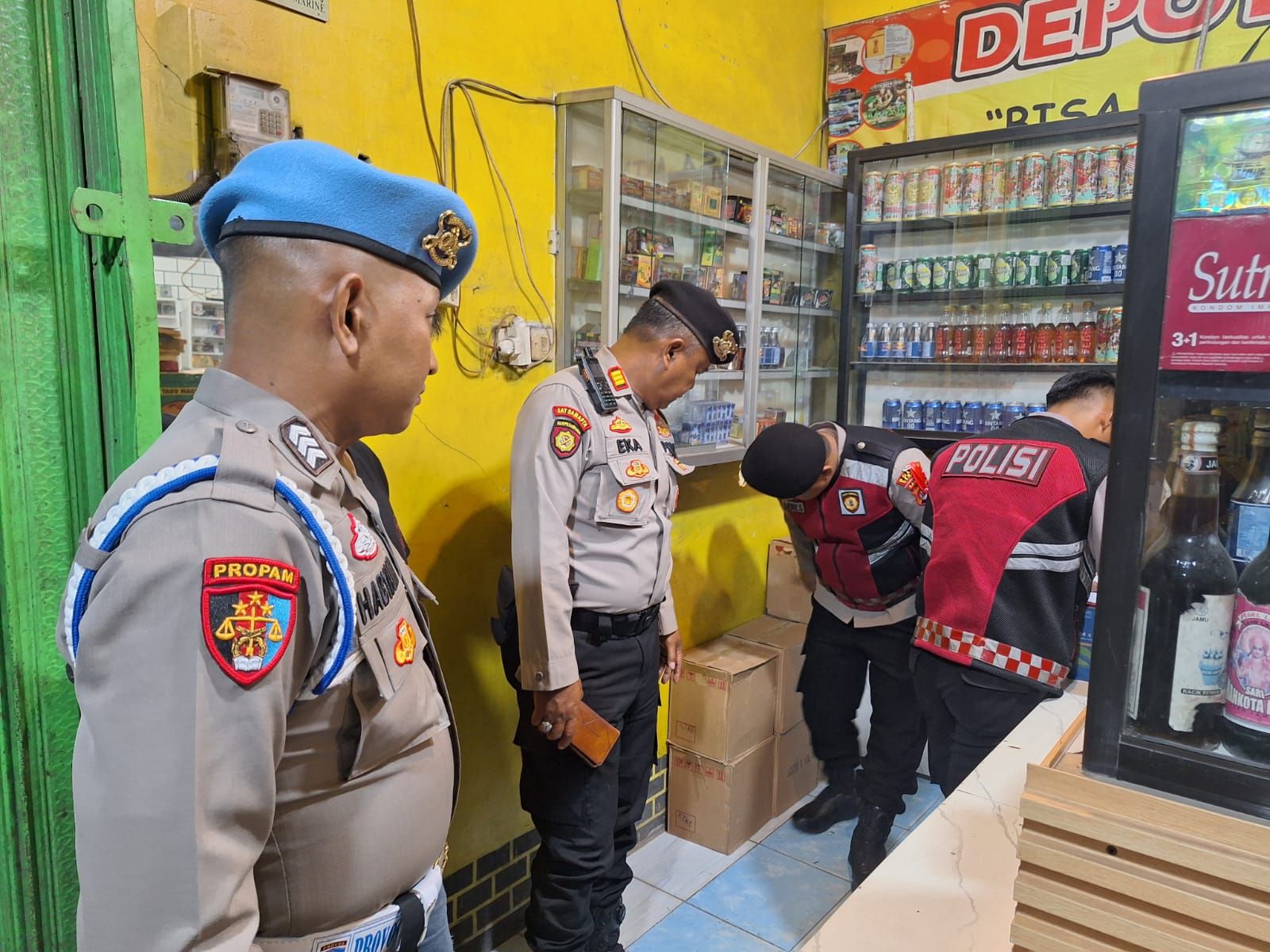 Jelang Malam Tahun Baru Polres Serang Oprasi Miras