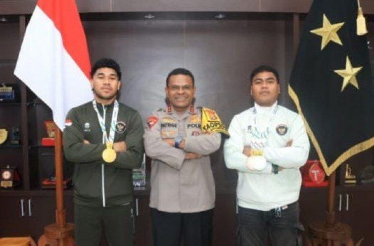 Prestasi Internasional Atlet Polri Asal Papua Dapat Apresiasi Langsung Kapolda