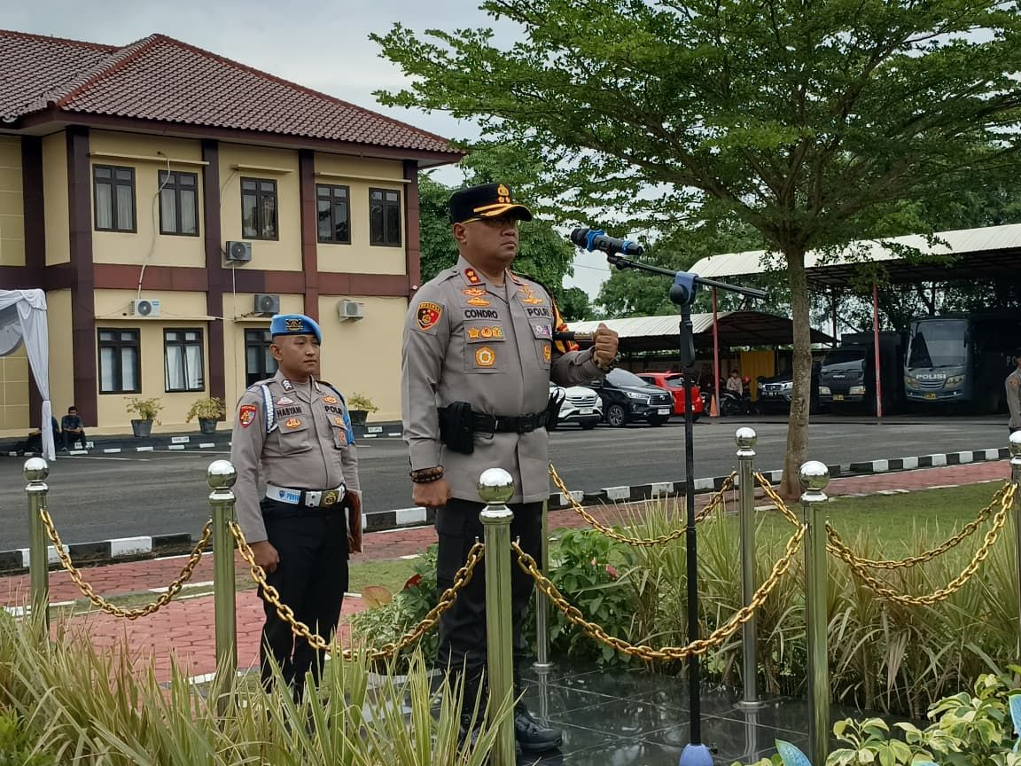 56 Personil Polres Serang Mendapatkan Kenaikan Pangkat