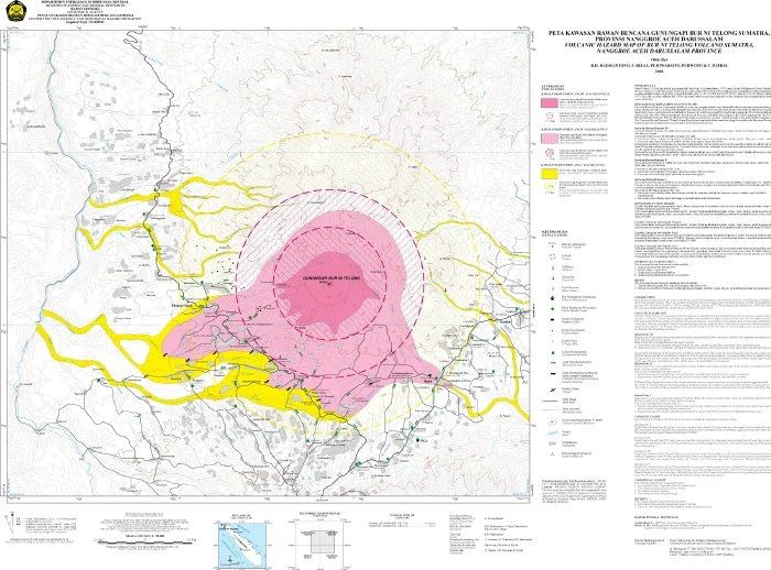 PVMBG Rilis Peta Zona Bahaya Gunung Burni Telong, Warga Diminta Waspada