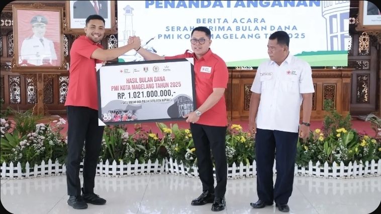 PMI Magelang Gelar Penggalangan Dana, dan Berhasil Lampaui Target