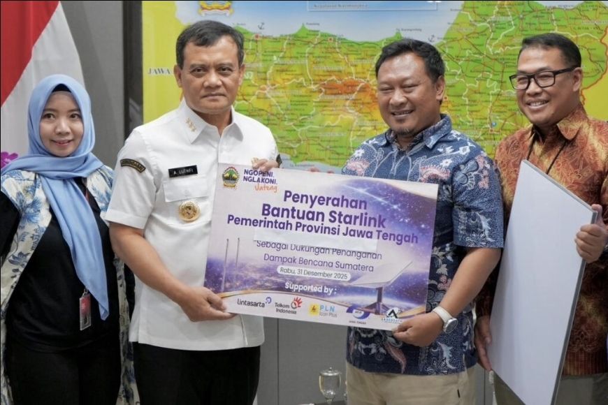 Pemprov Jateng Starlink Untuk Masyarakat Aceh