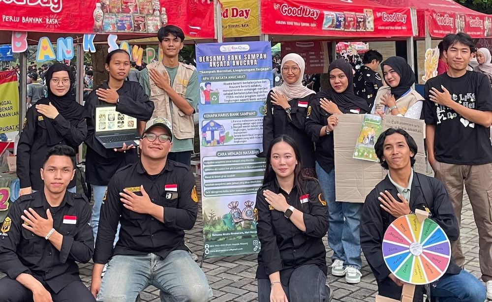 Bank Sampah Aksata Anucara, Wujud Nyata Dukungan Mahasiswa Itera Menuju Kampus Bebas Sampah