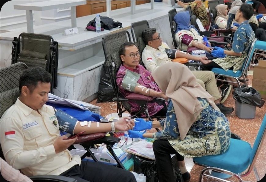 Donor Darah dan CKG Dilakukan di Gedung Gradhika Bhakti Praja, Semarang