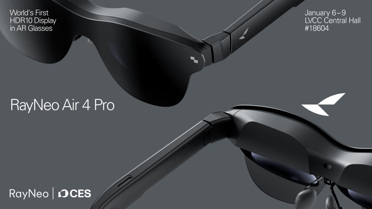 TCL Perkenalkan RayNeo Air 4 Pro di CES 2026, Kacamata AR HDR10 Pertama di Dunia