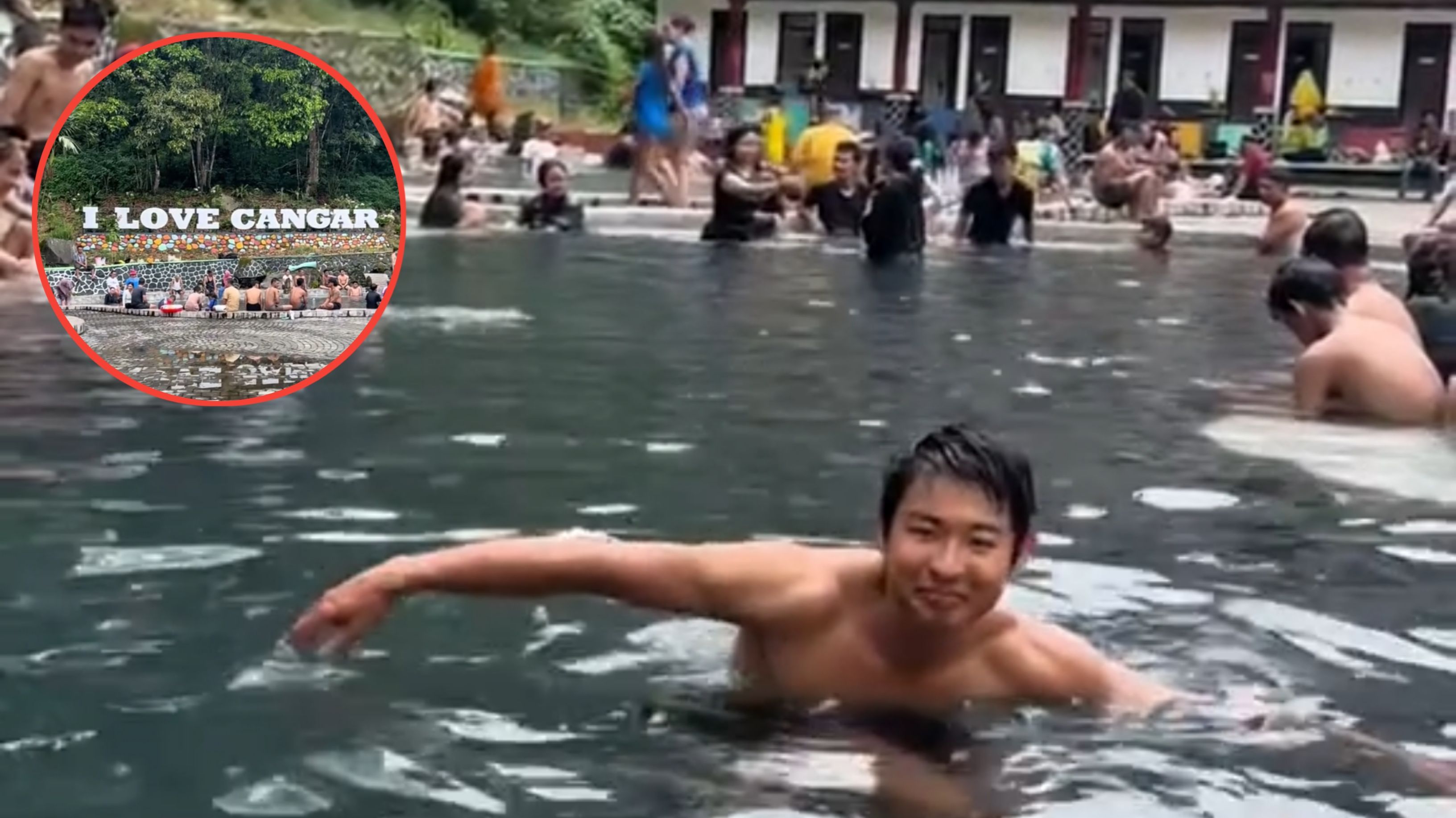 Wisatawan Jepang Beri Testimoni Soal Kebiasaan Jelek Pengunjung di Pemandian Air Panas Cangar
