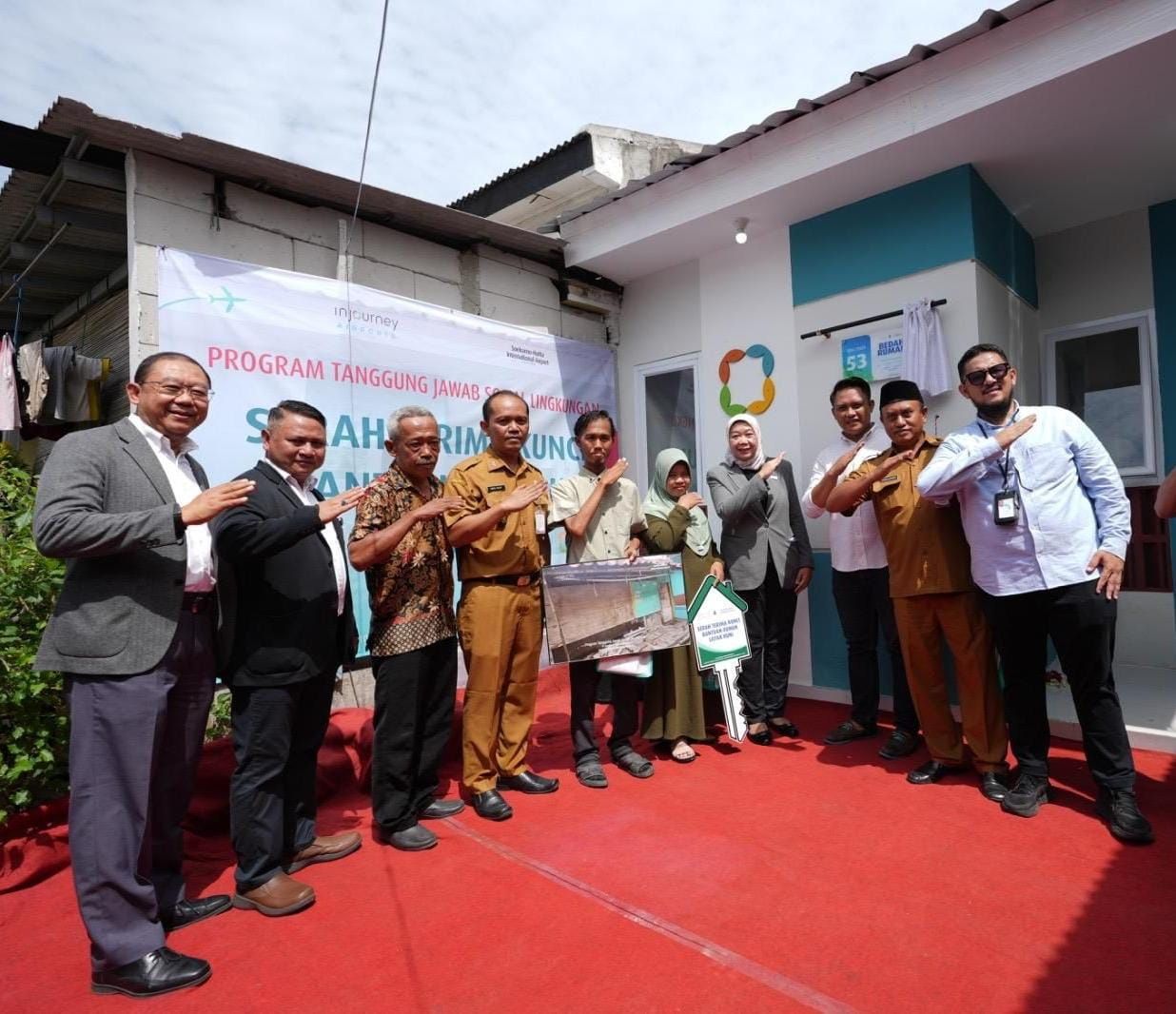 3 Unit Rumah Layak Huni Untuk Masyarakat Sekitar Bandara Soekarno Hatta dari Program TJSL