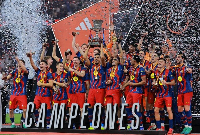 Barcelona Juara Piala Super Spanyol 2026 usai Tekuk Real Madrid 3-2