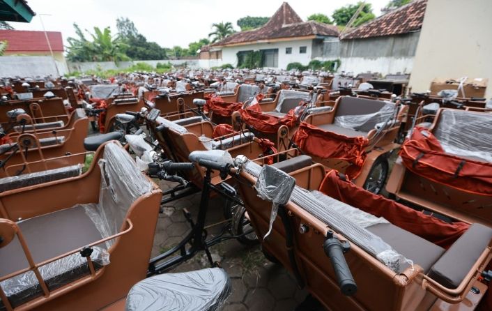 200 Becak Listrik Bantuan Prabowo Tiba di Banyuwangi, Siap Disitribusikan