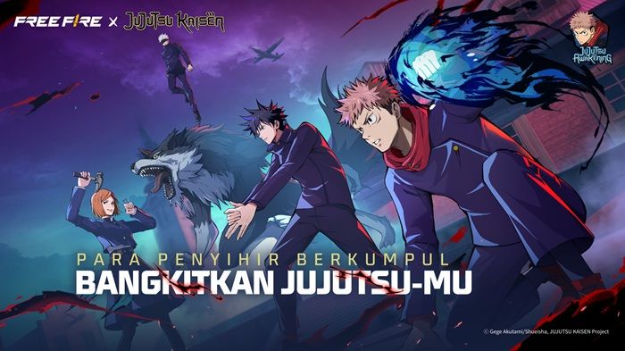 Free Fire Gandeng Jujutsu Kaisen: Hadirkan Berbagai Karakter Utama dari Anime