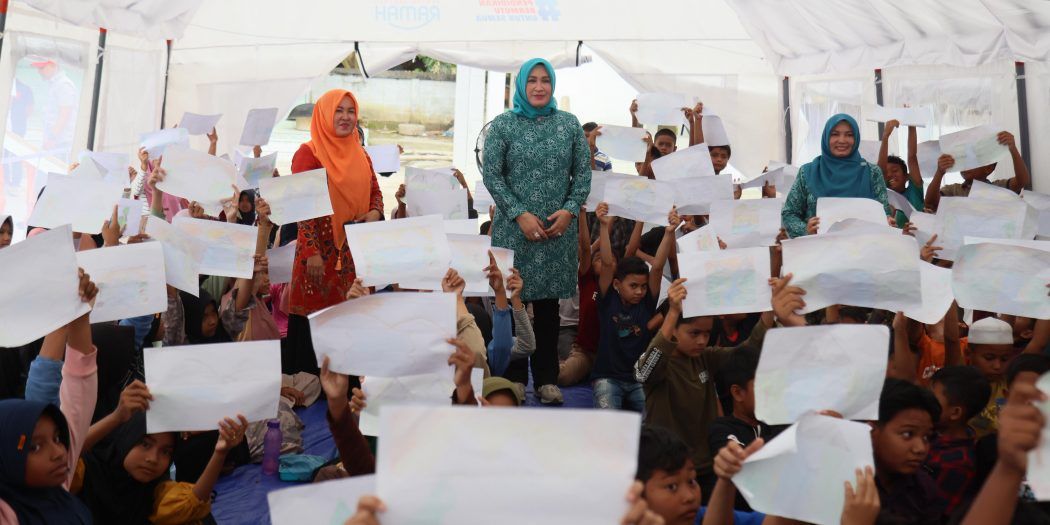 Belajar di Tenda, Semangat Siswa Aceh Tetap Tinggi Jelang Ujian Akhir