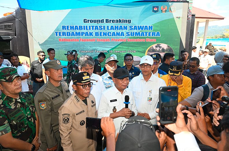 Ribuan Hektare Sawah di Sumut Direhabilitasi untuk Bangkitkan Sektor Pertanian