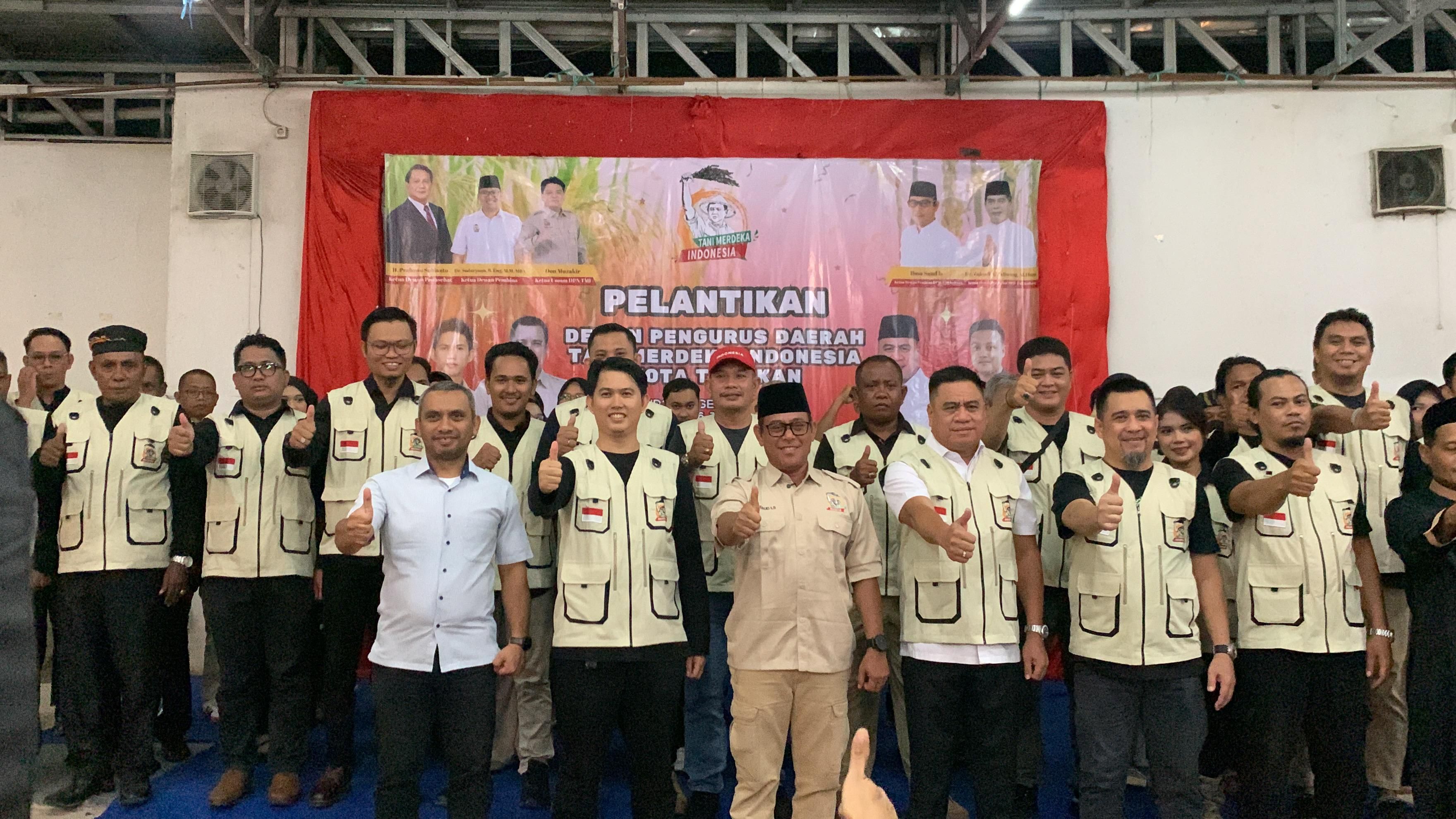 Pengurus DPD Tani Merdeka Indonesia Kota Tarakan Resmi Dilantik