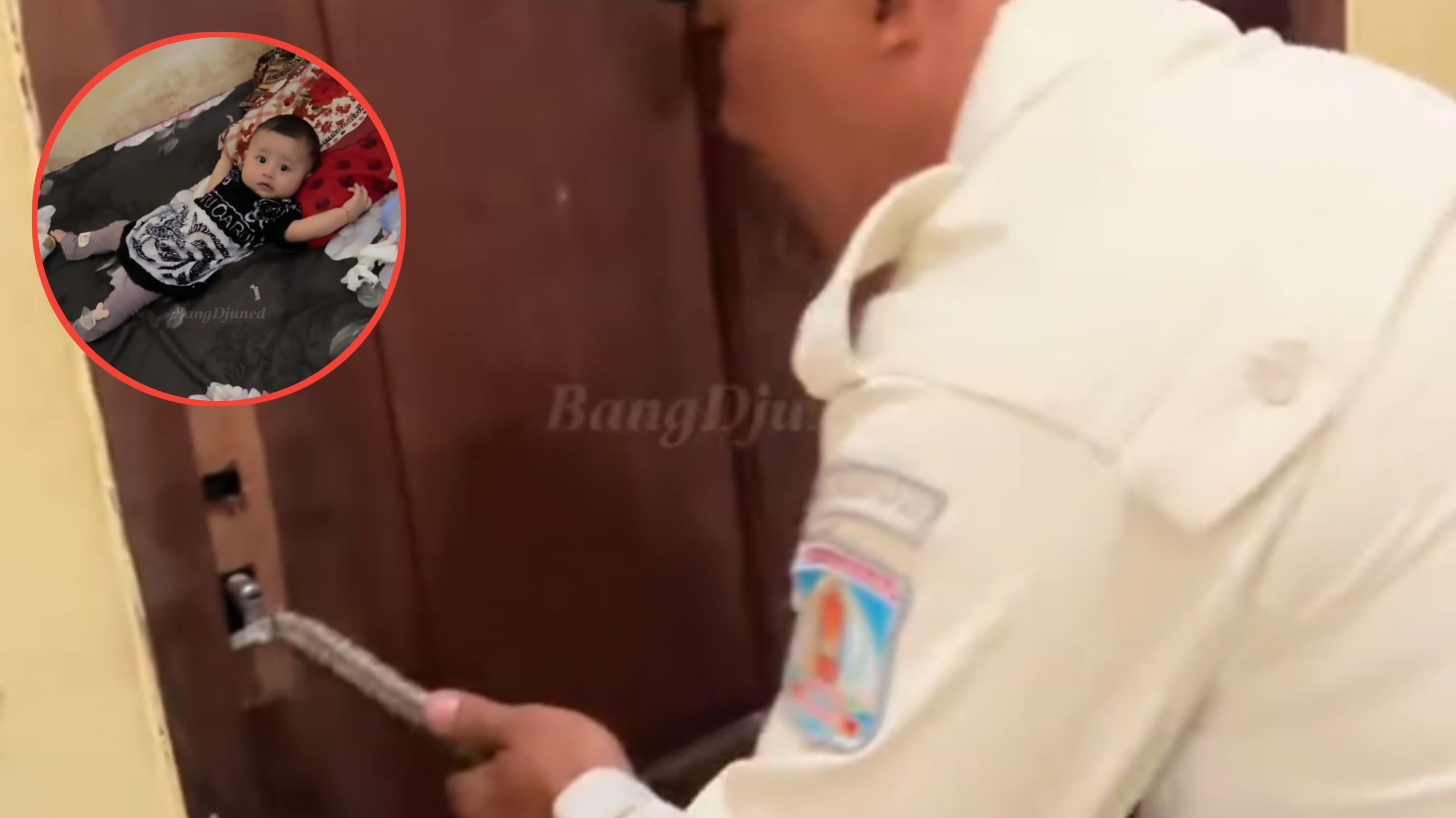 Bayi Terjebak di Kamar Bikin Orang Tua Panik, Damkar Turun Tangan
