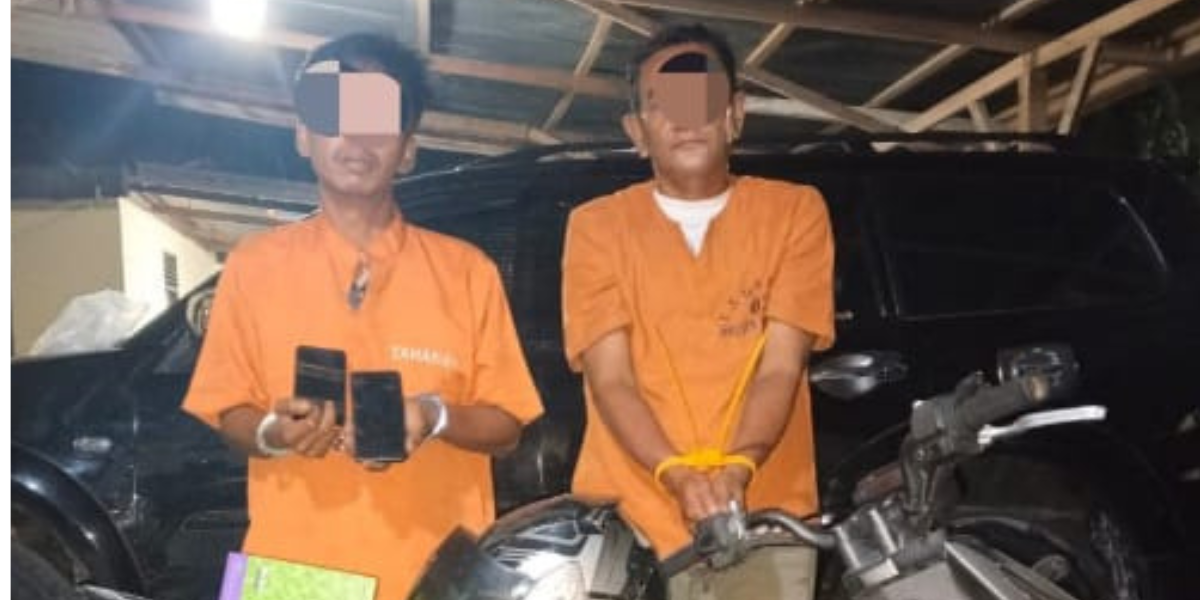 Dua Maling Bobol Rumah di Kampar Ditangkap Polisi, Motor dan HP Korban Raib