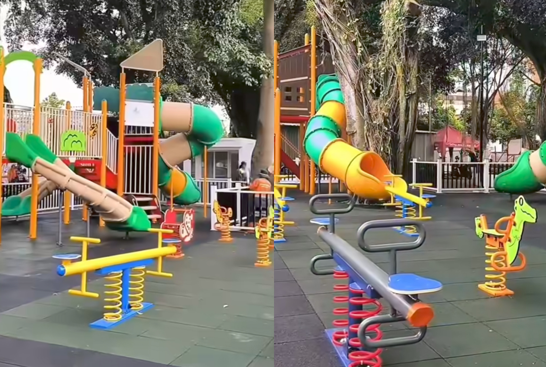 Playground Impor dari Malaysia Warnai Wajah Baru Alun-Alun Merdeka Kota Malang