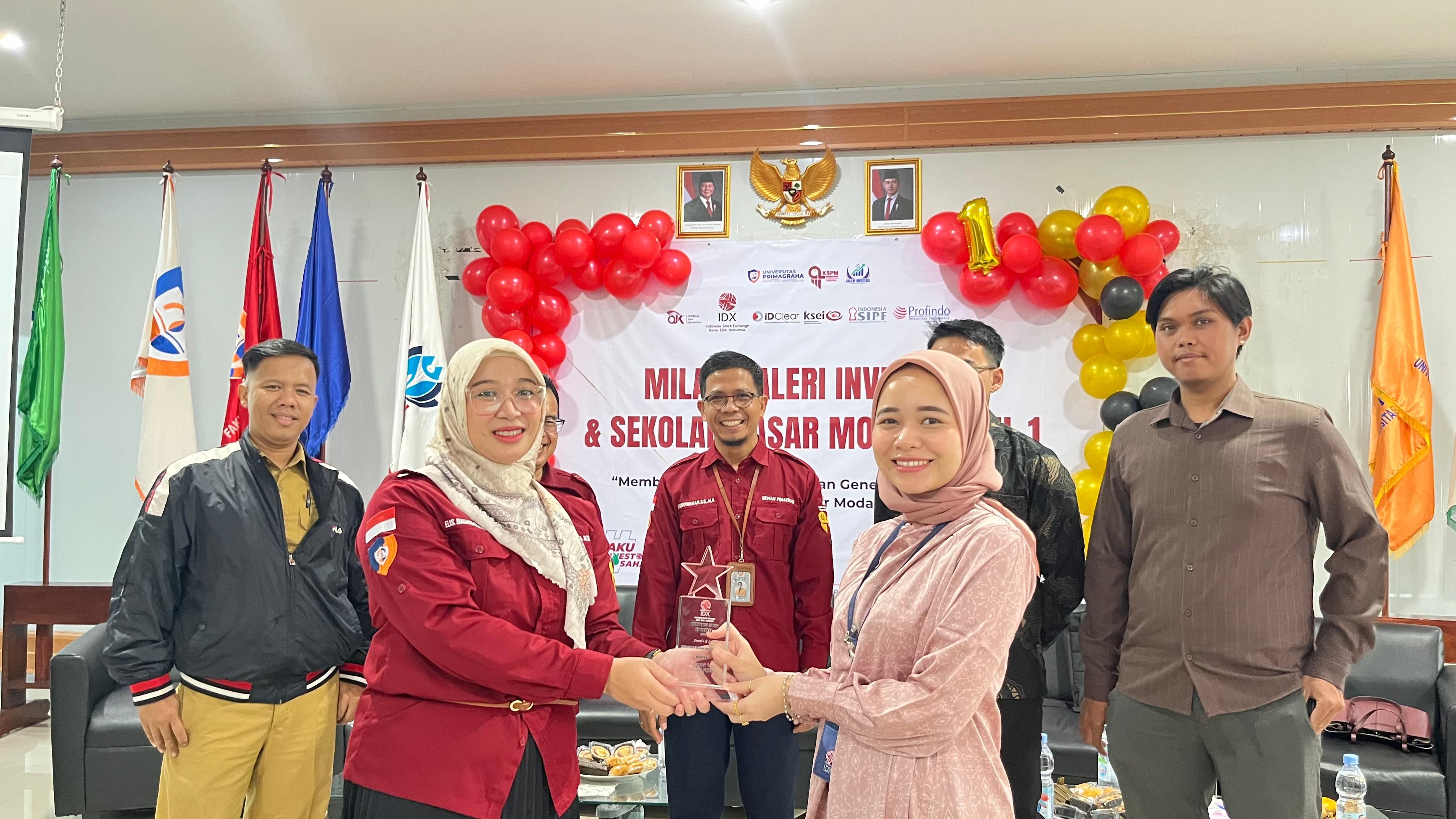 Milad Ke-1 Galeri Investasi UPG, Komitmen Cetak Investor Muda Cerdas