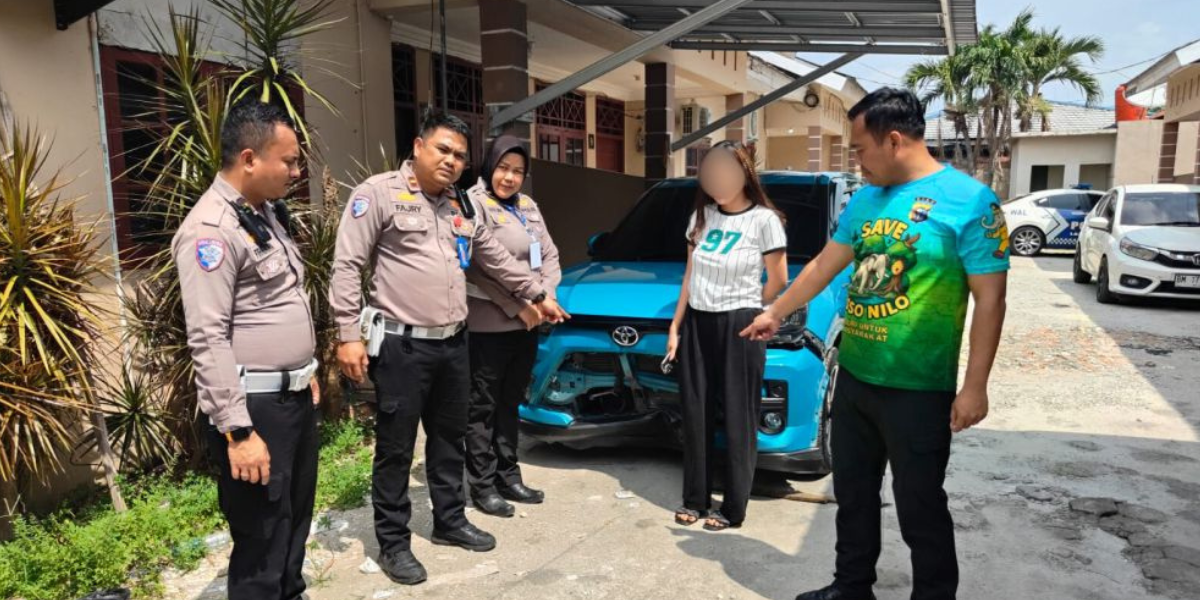 Tabrak Pekerja Marka Jalan hingga Tewas, Pengemudi Toyota Raize di Pekanbaru Akhirnya Ditangkap
