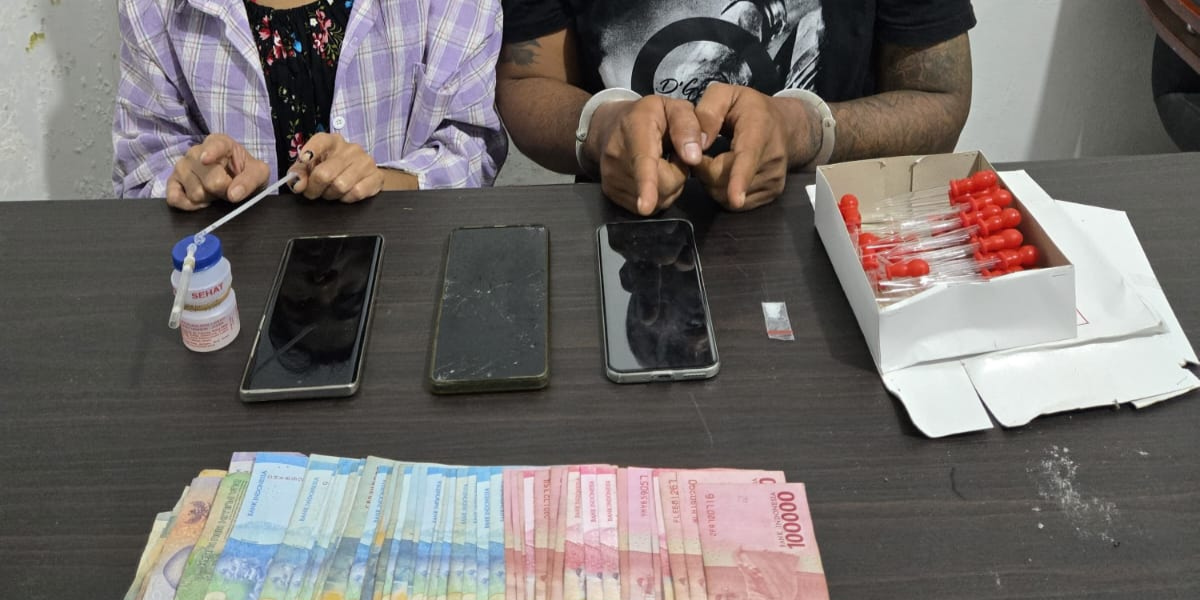 Pasangan Suami Istri di Bengkalis Diciduk Polisi, Sabu dan Uang Jutaan Rupiah Jadi Barang Bukti