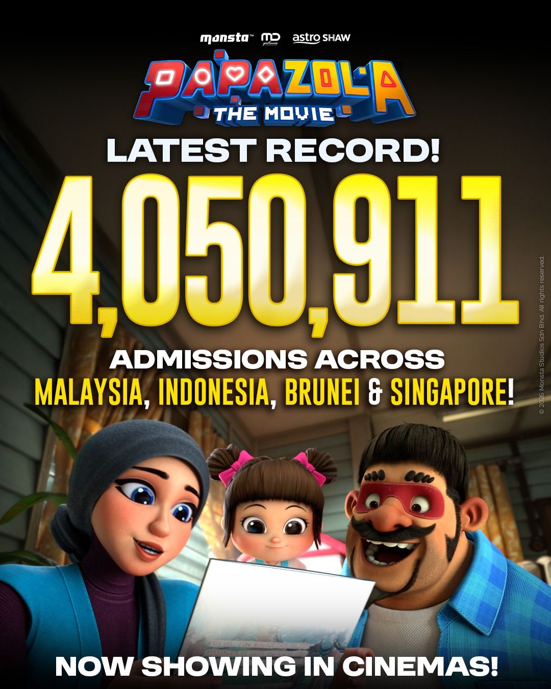 Papa Zola: The Movie Tembus 4 Juta Penonton di Asia Tenggara, Indonesia Sumbang 200.000 Penonton