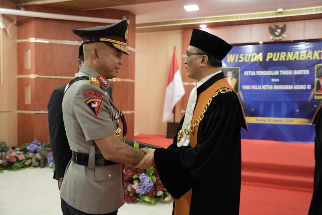 Kapolda Banten Hadiri Wisuda Purnabakti Ketua Pengadilan Tinggi Banten