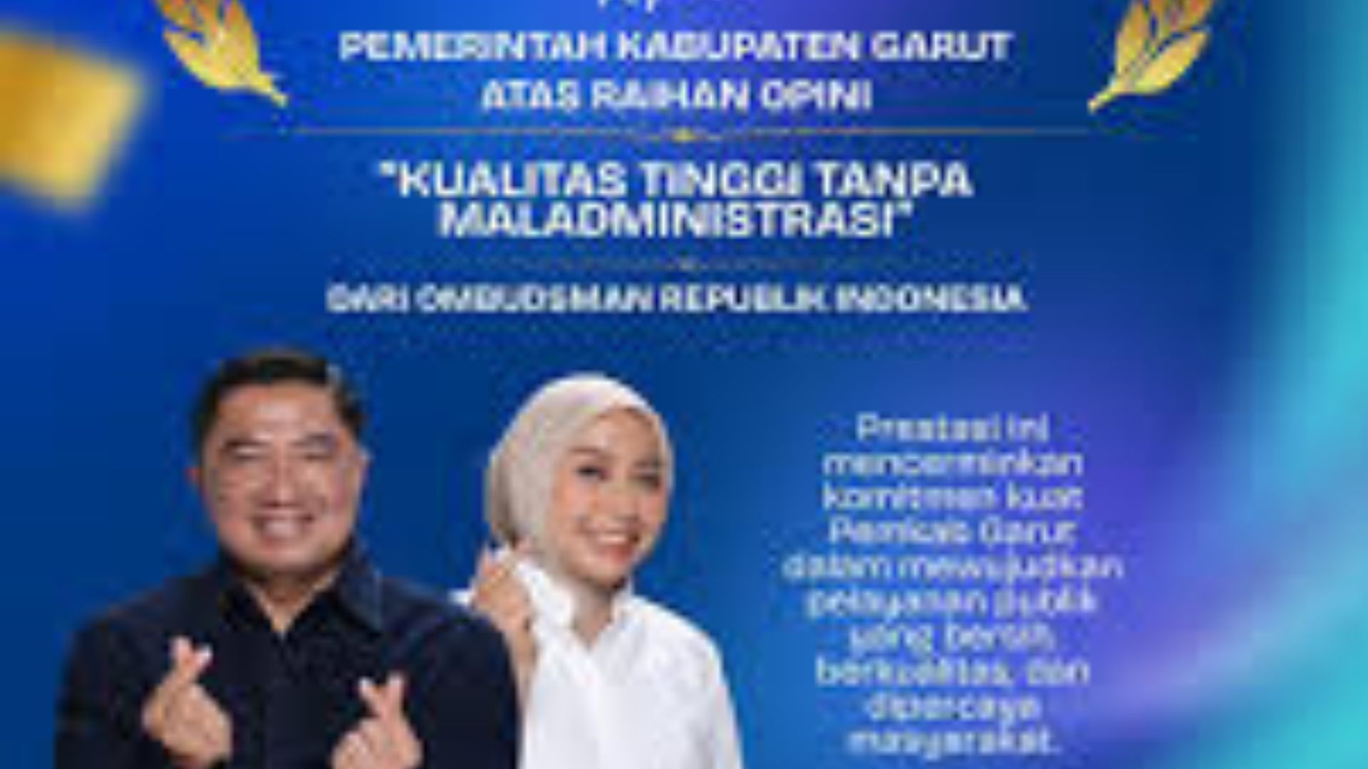 Pemkab Garut Raih Opini Pelayanan Publik Berkualitas Tinggi dari Ombudsman RI