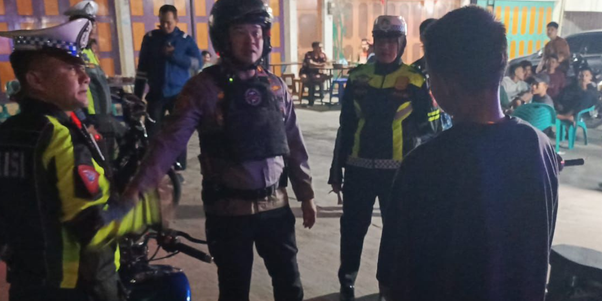 Polsek Mandau Tertibkan Balap Liar di Jalan, 29 Motor Diamankan