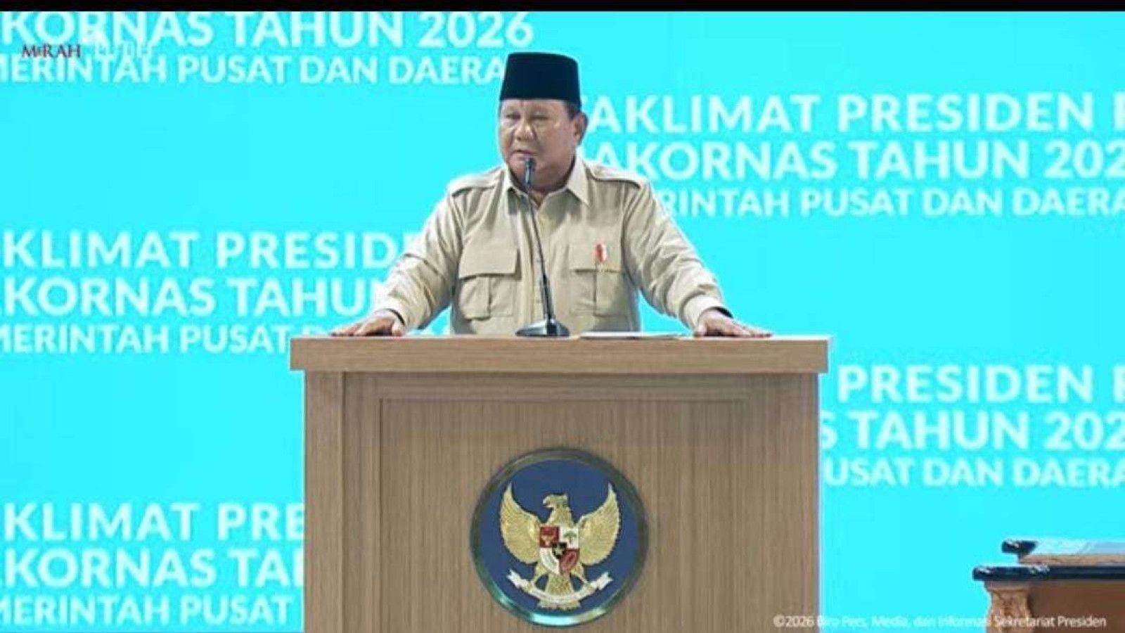Ancaman Perang Dunia III: Presiden Prabowo Ungkap Kekhawatiran Global di Rakornas 2026