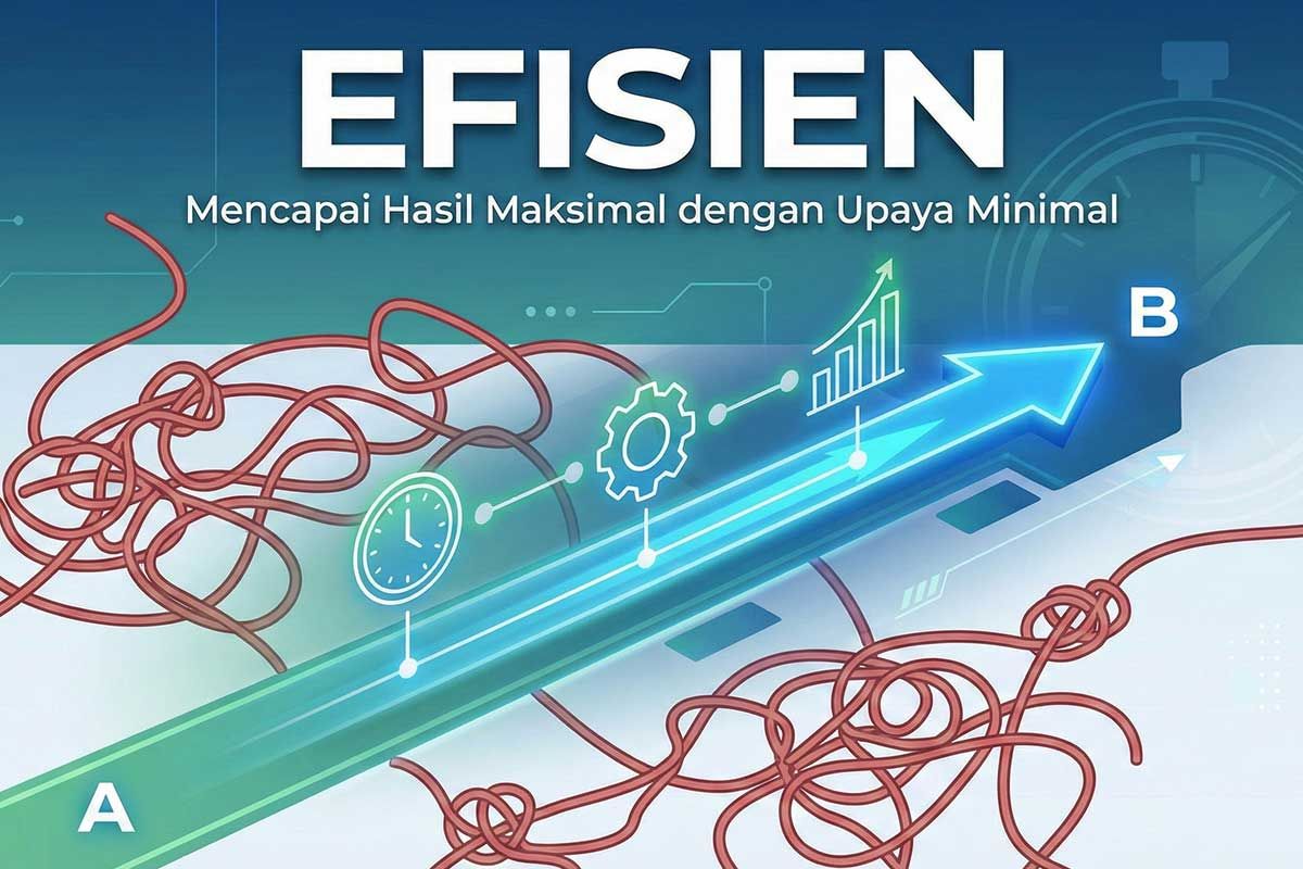 Efisien Adalah: Pengertian, Contoh, dan Perbedaannya dengan Efektif