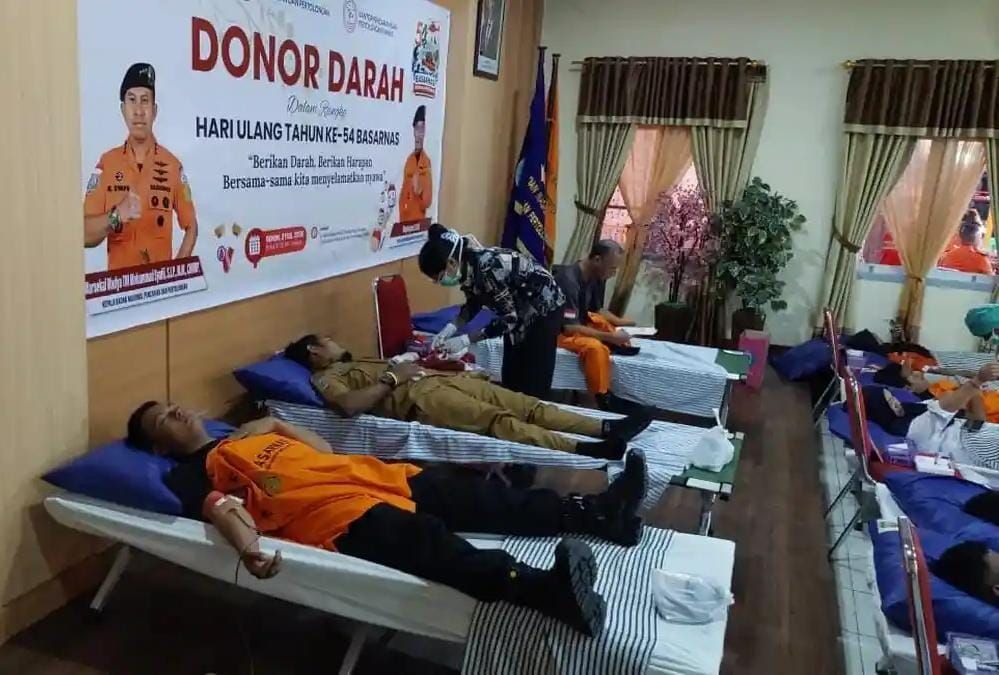 Semangat Kemanusiaan di Hari Jadi Basarnas, Kantor SAR Timika Gelar Aksi Donor Darah Massal