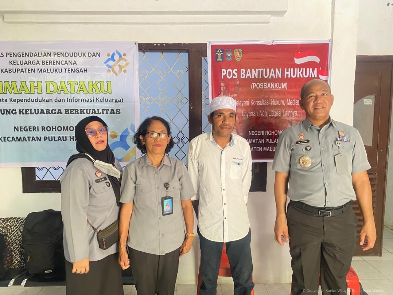 Perluas Akses Keadilan, Kemenkum Maluku Dampingi Pos Bantuan Hukum di Pulau Haruku