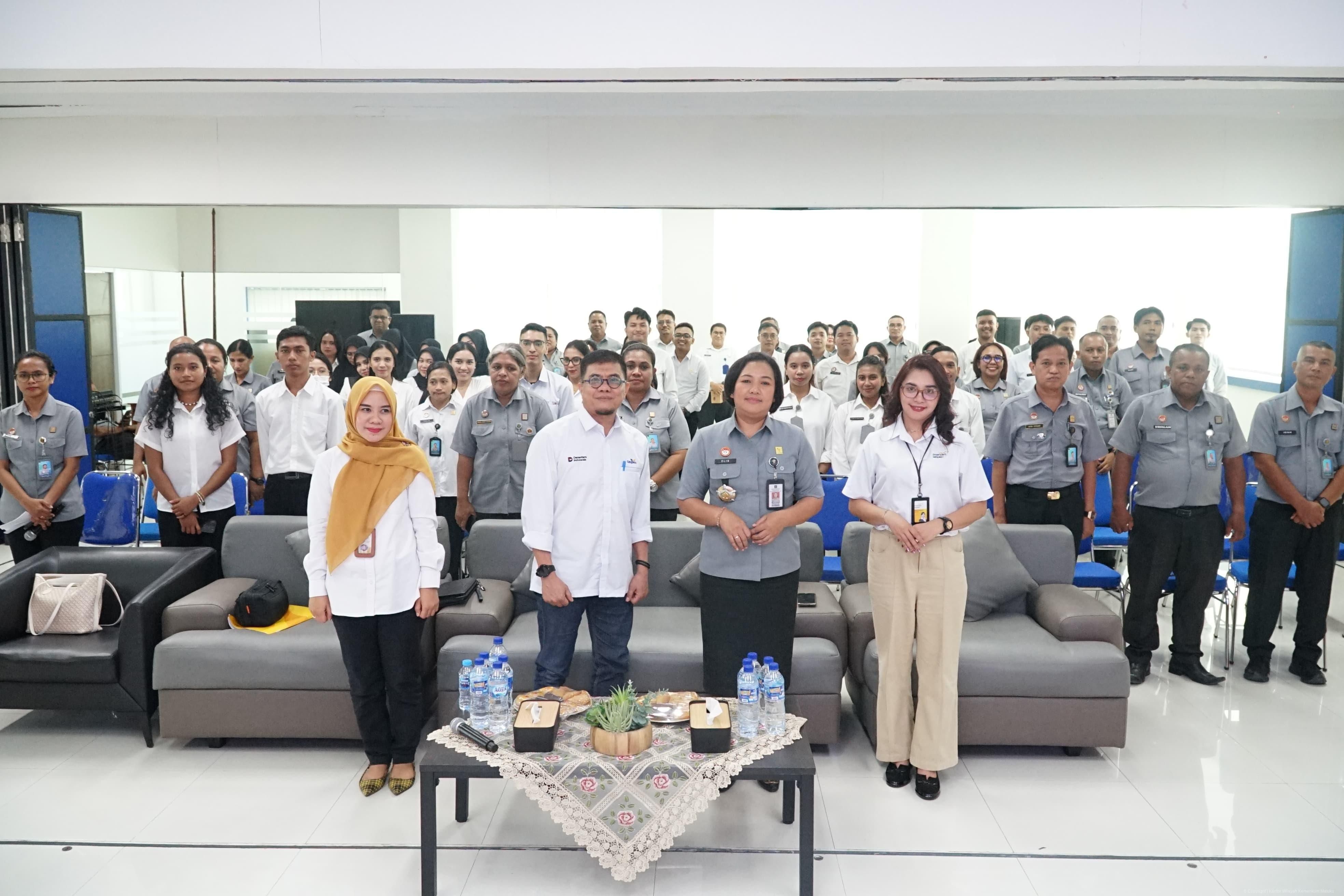 Perkuat Pemahaman Jaminan ASN, Kemenkum Maluku Ikuti Sosialisasi TASPEN