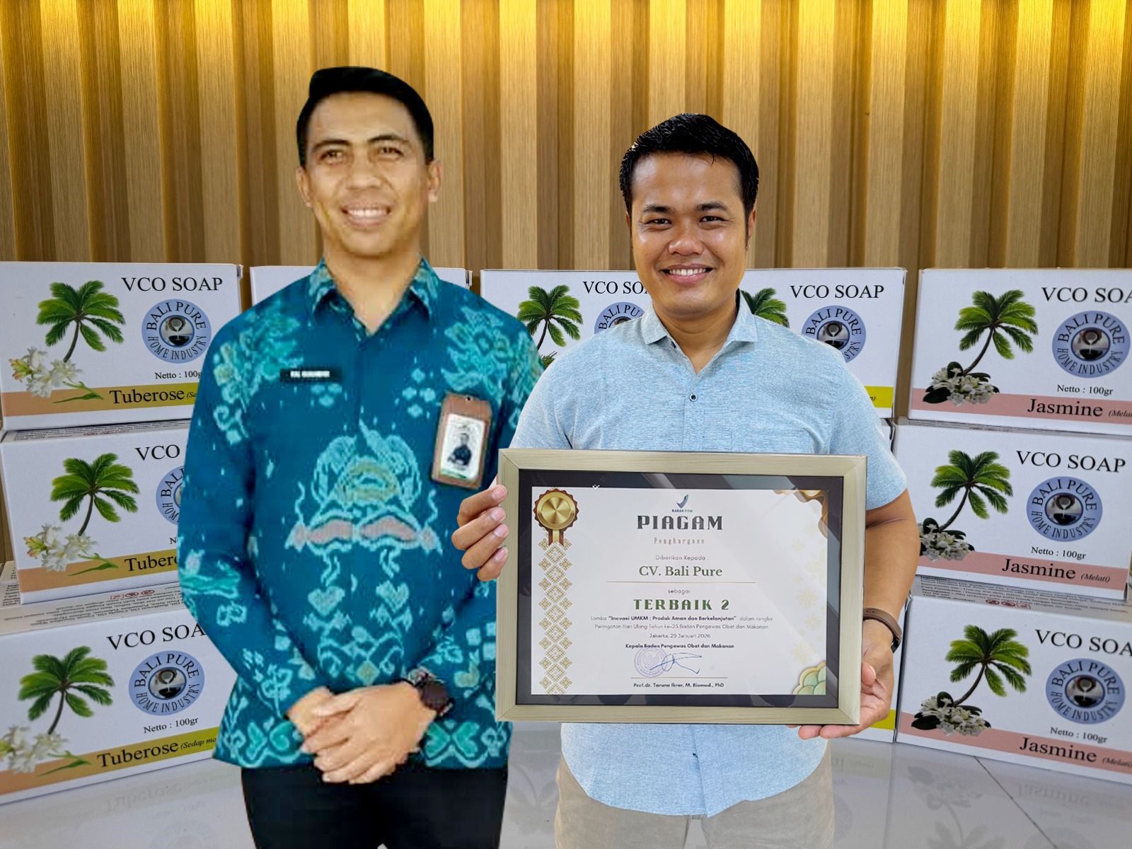 UMKM Lokal Naik Kelas, Bali Pure Buleleng Sabet Terbaik II di HUT BPOM ke-25