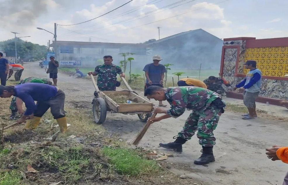 Satgas TMMD Kejar Target Penyelesaian Infrastruktur Desa Cikuya Tepat Waktu